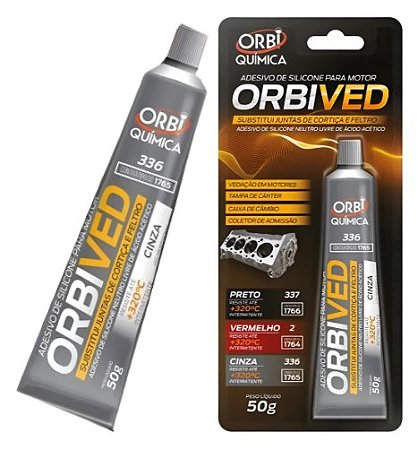 Adesivo Silicone para Motor Cinza 50g Orbived Orbiquímica