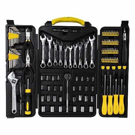 Kit Jogo de Ferramentas 115 Peças com Maleta Lynus