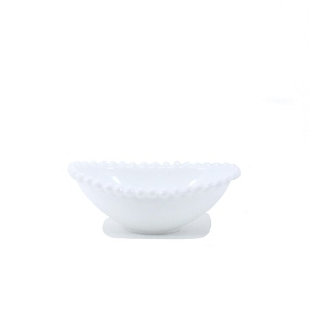 Mini Bowl Decorativo de Cerâmica Branco