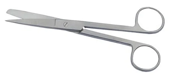 Tesoura Cirúrgica 15cm Reta Fina/Romba - Vital Gold