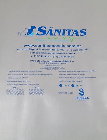 Colchonete Veterinário Térmico Digital Médio - Sanitas Móveis