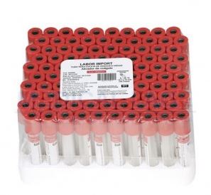 Tubo Siliconizado Seco 9ml Coleta a Vácuo em Plástico - Labor Import