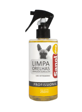 Limpador de Ouvidos para Cães Profissional 250ml