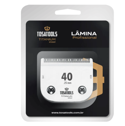 Lâmina Para Máquina de Tosa #40 Titanium Steel - Andis Tosatools