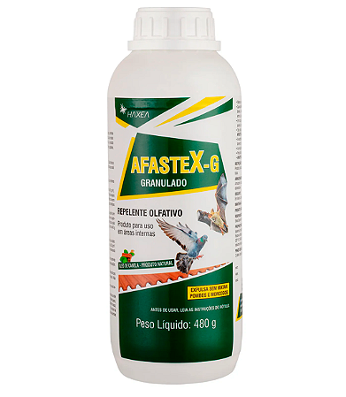 Repelente Granulado Olfativo Contra Pombos e Morcegos 480g - Afastex-G Haxea