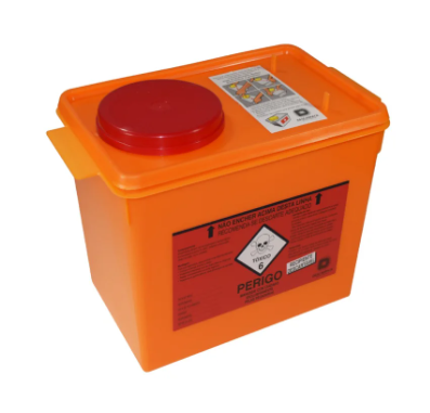Coletor Rígido para Resíduos Tóxicos 7L  - Descarpack