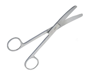 Tesoura Cirúrgica 15 cm Curva Romba/Romba - Professional