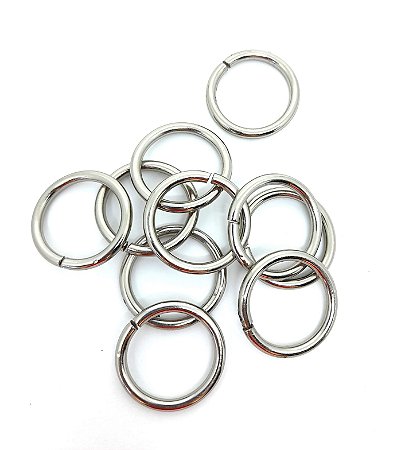 Argola para bolsa 2,5 cm níquel (o par)