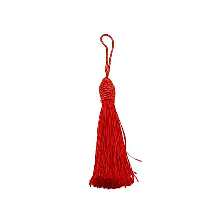 Tassel de seda vermelho