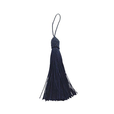 Tassel de seda azul marinho