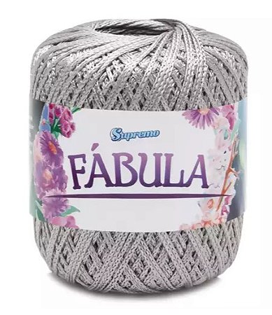 Fio Fábula Supremo 100% poliéster - prata