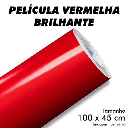 Película Adesiva Vermelha para Lanterna 100x45cm