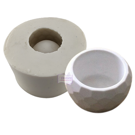 Forma de Silicone - Mini Vaso Redondo
