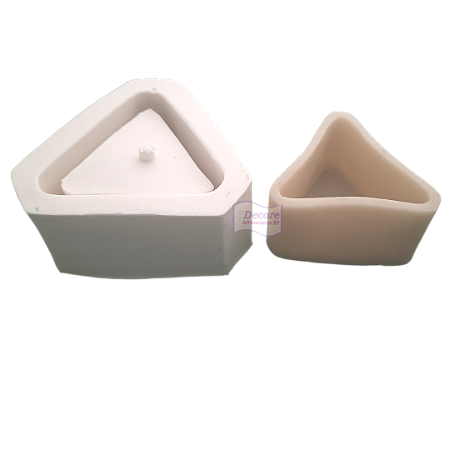 Forma de Silicone - Vaso Triangular