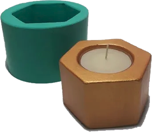 Forma de Silicone - Vaso Castiçal