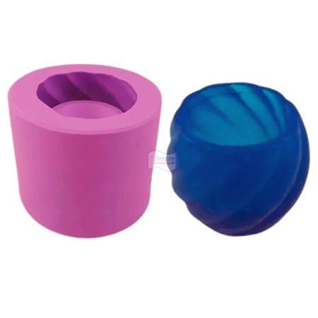 Forma de Silicone - Luminaria Ondulada