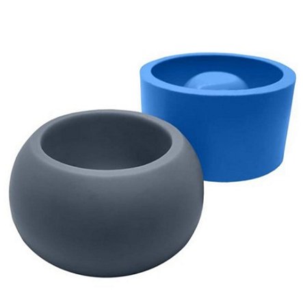 Forma de Silicone - Vaso Redondo G