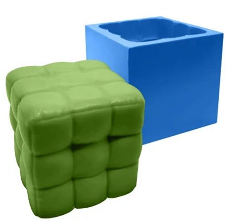 Forma de Silicone - Puff Quadrado