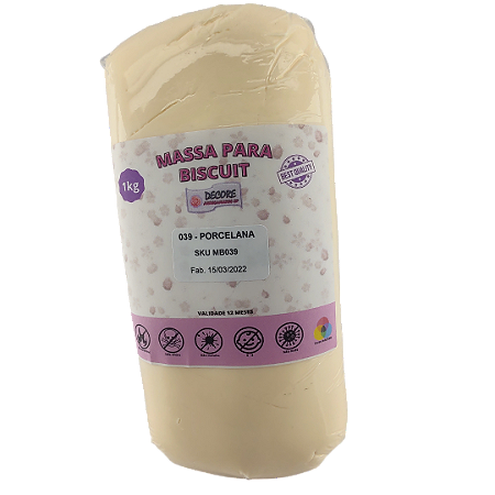 Massa de Biscuit - Porcelana - 1kg