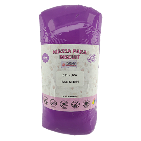 Massa de Biscuit - Uva - 1kg