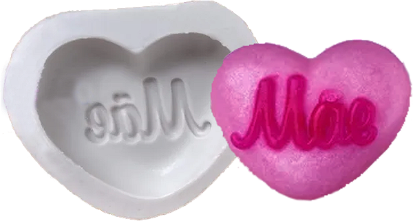Forma de Silicone - Coração Mãe