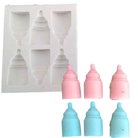 Forma de Silicone - Mamadeira 6 cav