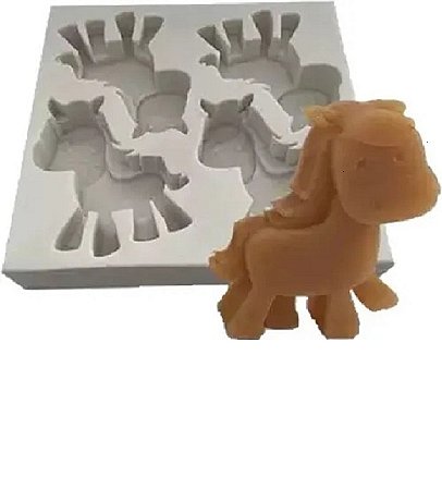 Forma de Silicone - Cavalo 4 cav