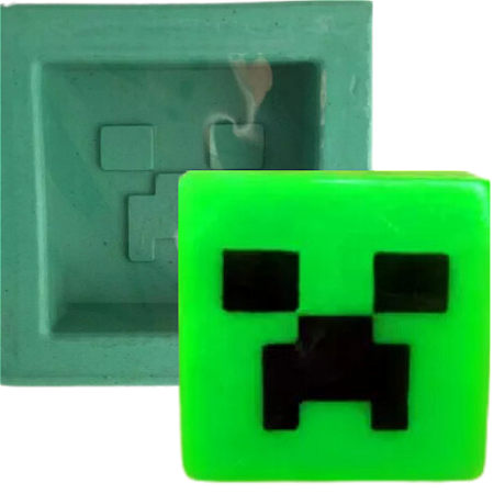 Forma de Silicone - Creeper Mine Craft