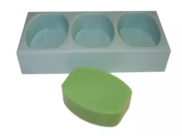 Forma de Silicone - Tradicional Semi Oval 3 cav