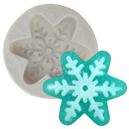 Forma de Silicone - Floco Neve Mod2