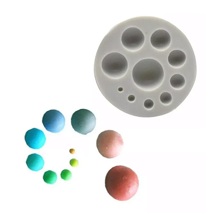 Forma de Silicone - Bolinhas Bola 10 Cav
