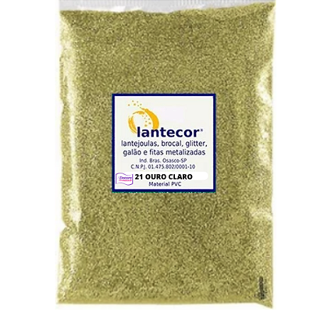 Glitter PVC - 21 OURO CLARO - 500g