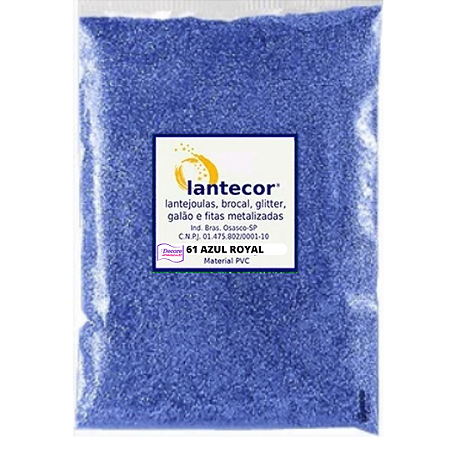 Glitter PVC - 61 AZUL ROYAL - 500g