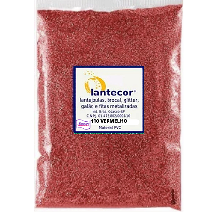 Glitter PVC - 110 VERMELHO - 500g