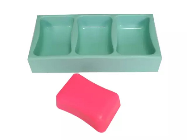 Forma de Silicone - Tradicional Retangular 3 cav