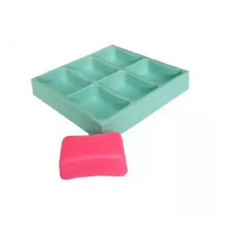 Forma de Silicone - Tradicional Retangular 6 cav