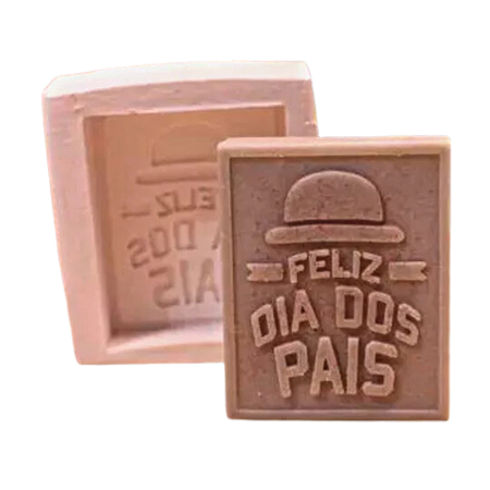 Forma de Silicone - Feliz dia dos Pais com Chapeu