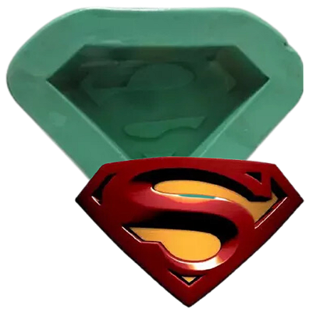Forma de Silicone - Escudo Super Homem