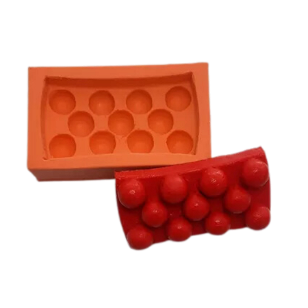 Forma de Silicone - Mini Massageador Retangular