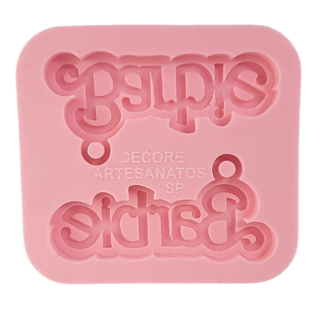 Forma de Silicone - Escrita Boneca 2 cav