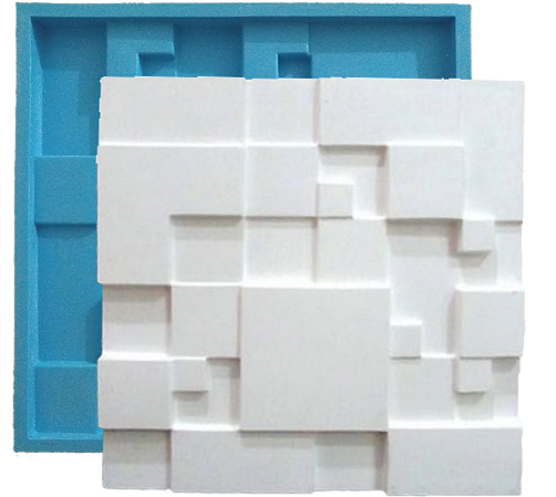 Forma Silicone Mod 01 - Mosaico Liso 39,5x39,5