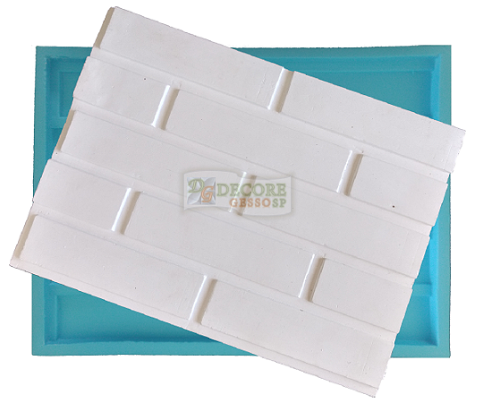 Forma Silicone Mod 12 - Tijolinho Liso 40x30