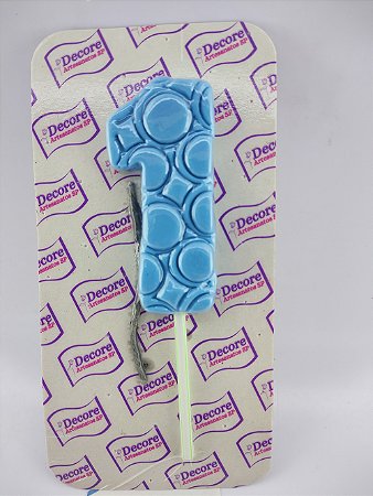 Vela de Biscuit nº 1 - Azul