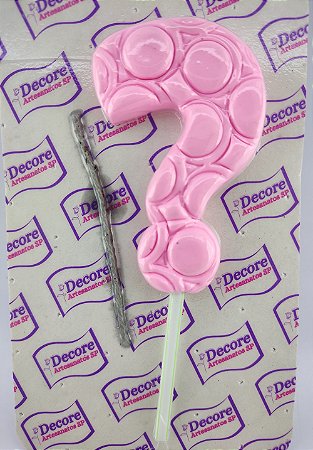Vela de Biscuit ponto ? - Rosa
