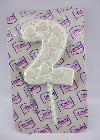 Vela de Biscuit nº 2 - Branco