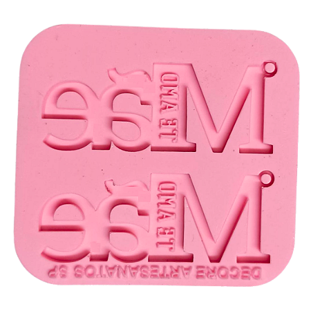 Forma de Silicone - Pingente Mãe Letras 2 cav