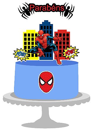 Topo Bolo - Homem Aranha