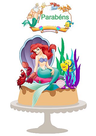 Topo Bolo - Sereia Ariel