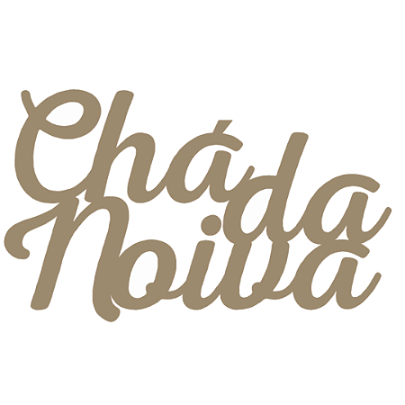 Placa MDF 3mm Marrom Chá da Noiva 60x35cm