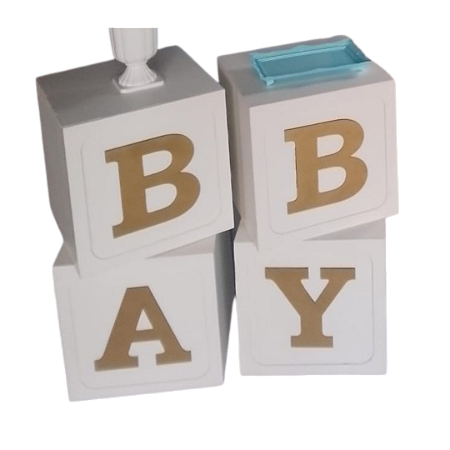 Kit Cubo MDF 3mm Baby 30x30 Pintado
